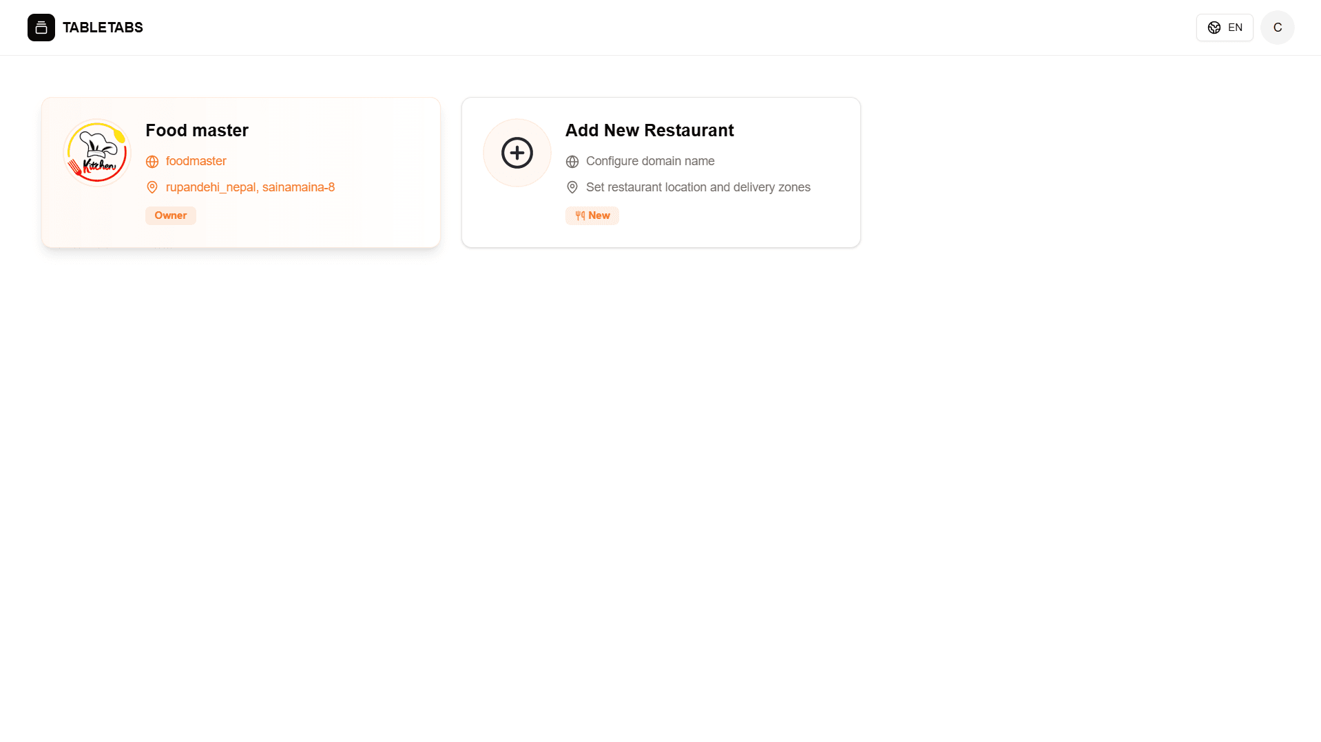 Multi-Tenant Restaurant SaaS